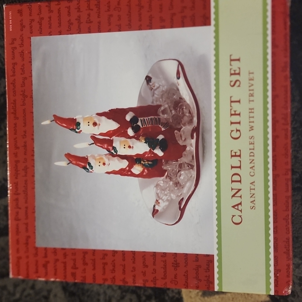 Santa candle set